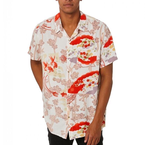 Rolla’s Bon Goldfish Shirt Off White size Small Mens button down shirt - Picture 1 of 7
